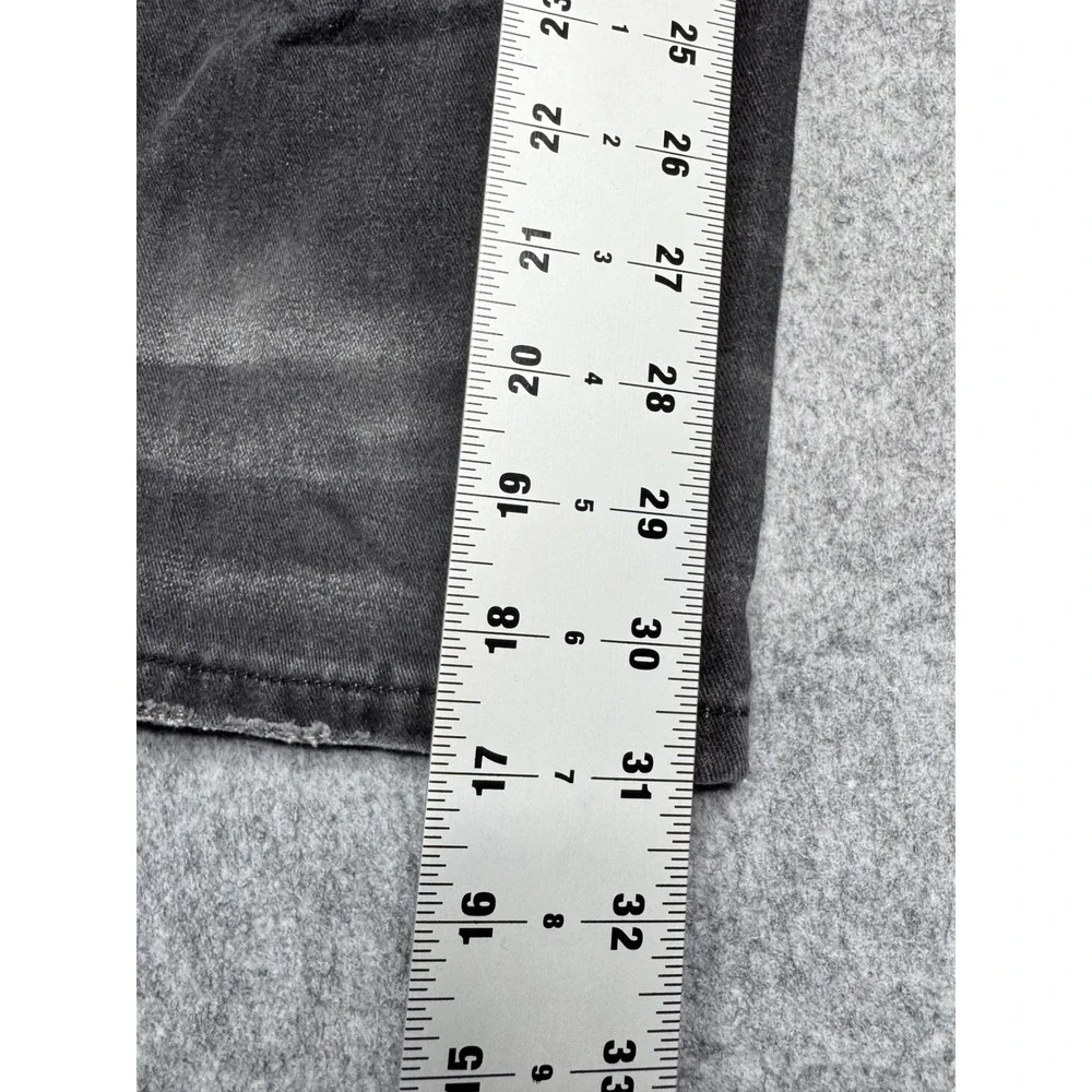 Hot Topic‎ Distressed Grunge Ripped Jeans Black Wash Wide Leg Denim Men 28Wx32L